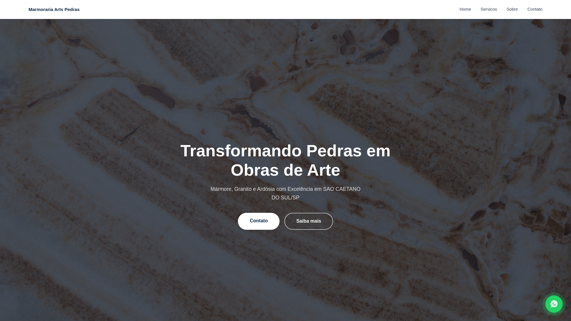 website screenshot of https://marmorariaartes.website