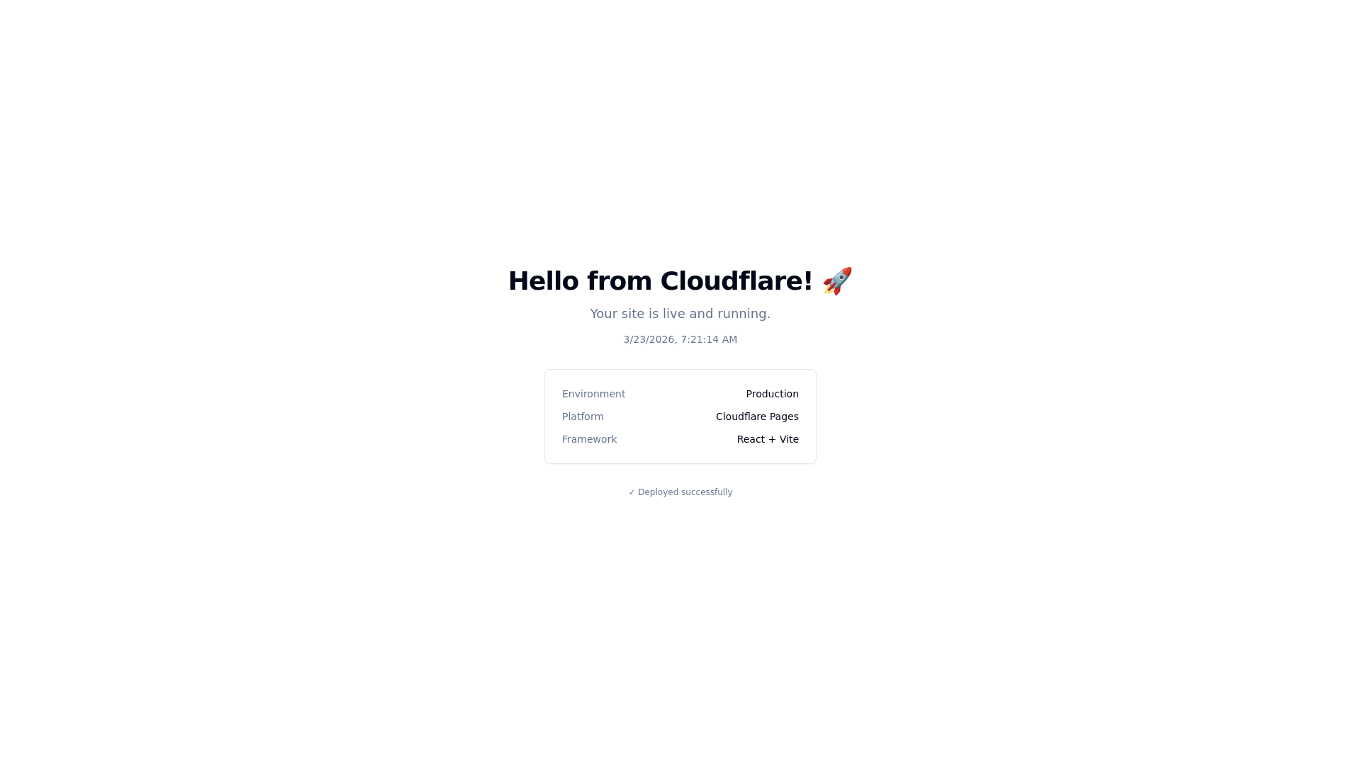 website screenshot of https://cloudflare-quick-deploy.pages.dev/