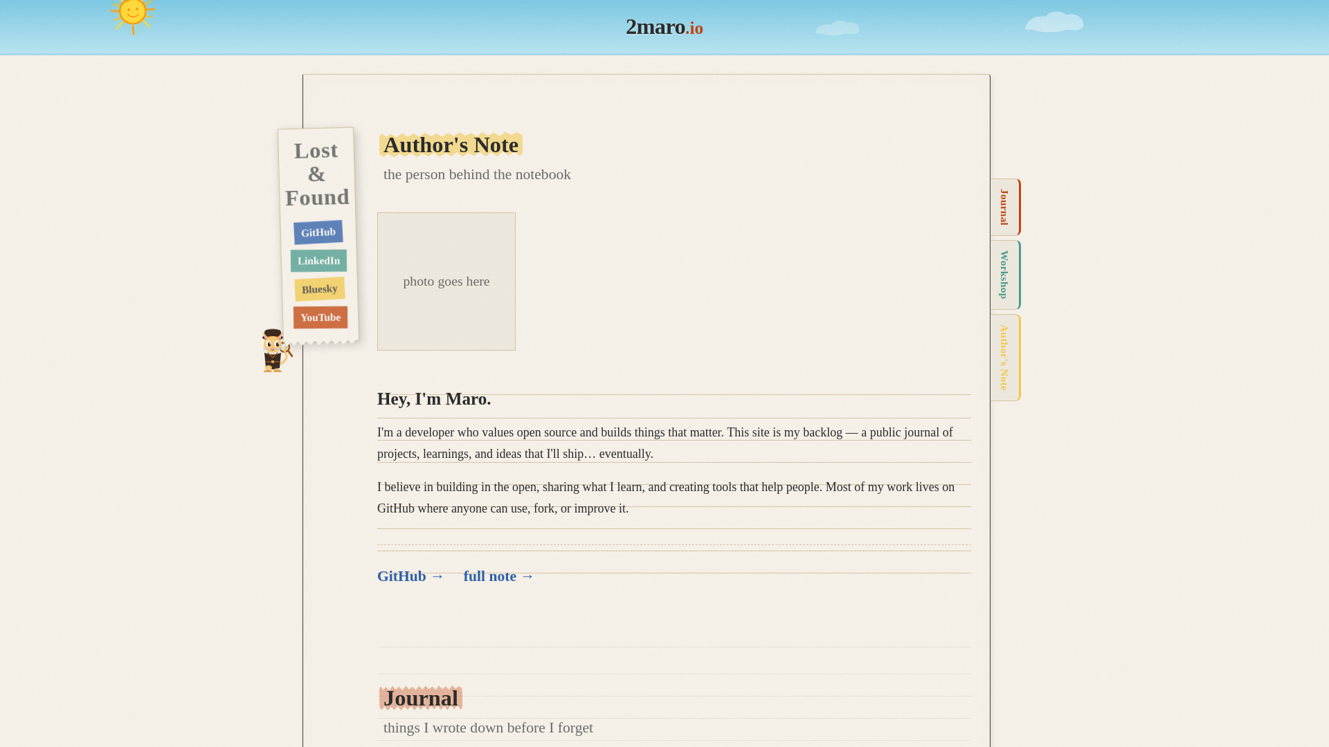 website screenshot of https://2maro-io.pages.dev/
