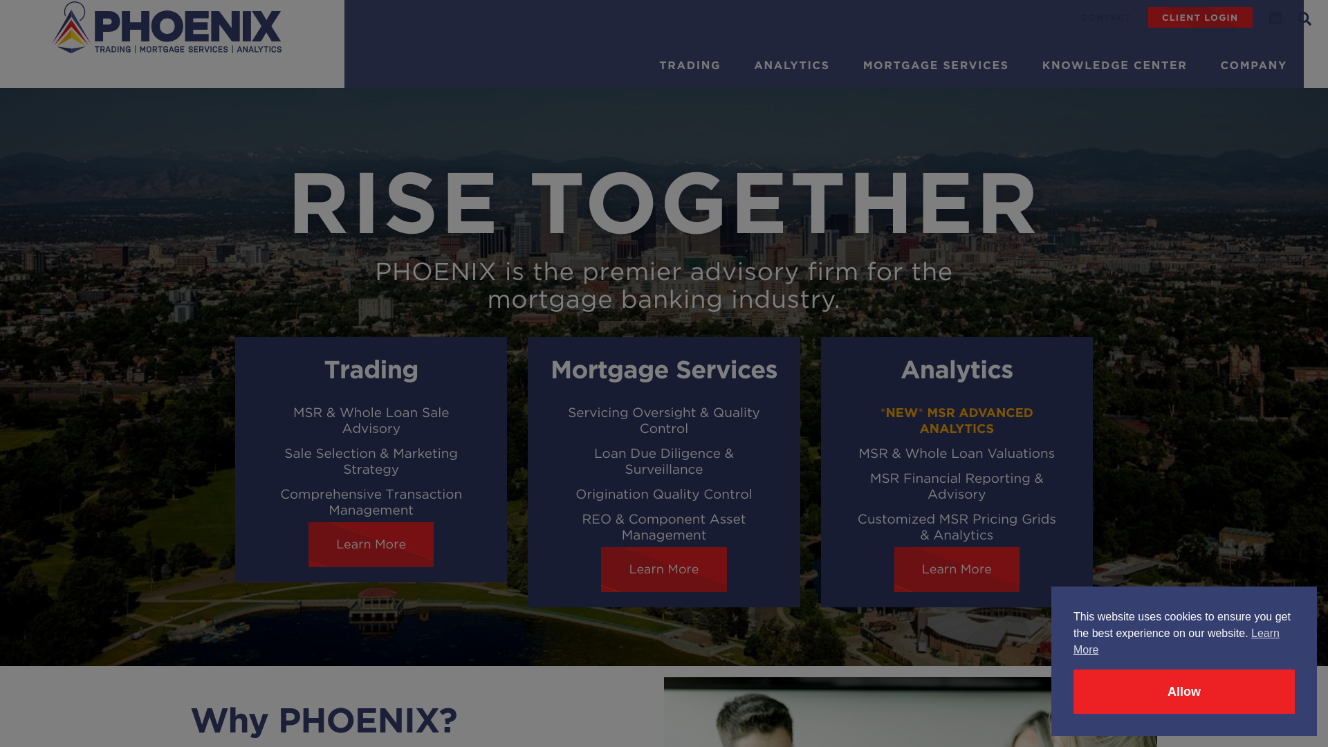 website screenshot of https://phoenix-static.pages.dev/