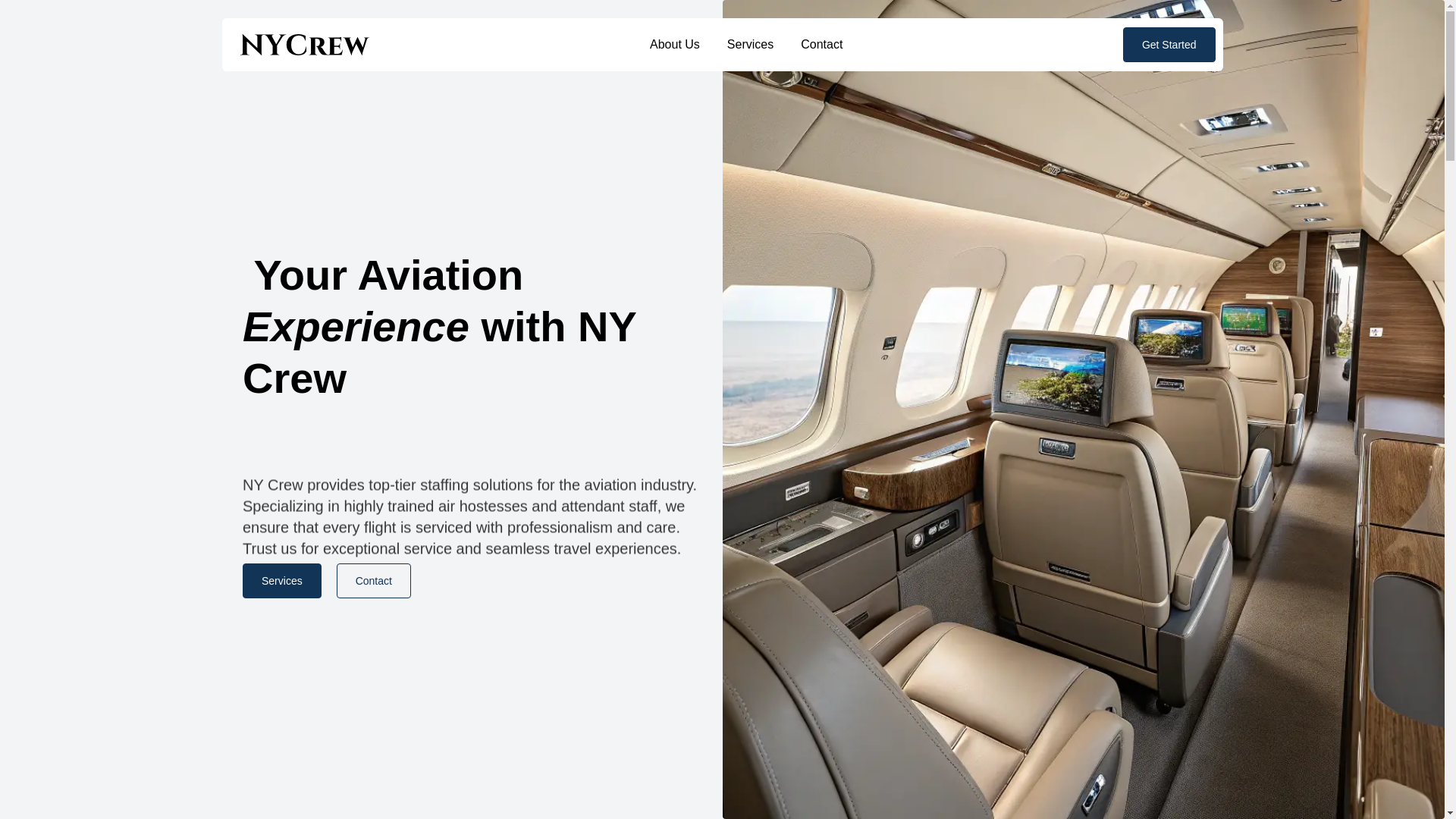 website screenshot of https://thenycrew.com/