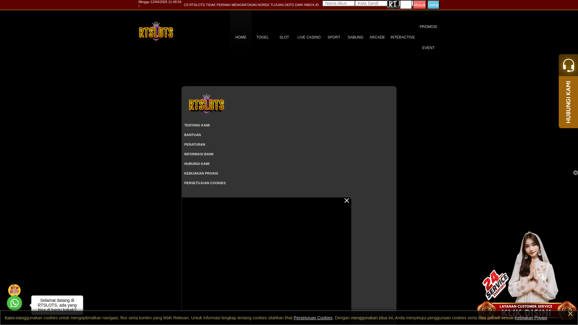 website screenshot of https://rtslotsice.com/