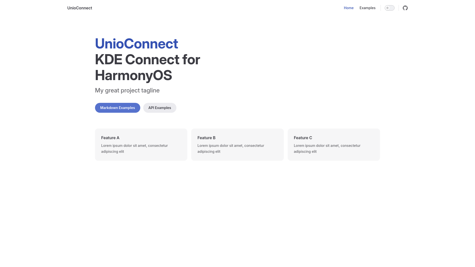 website screenshot of https://unioconnect.pages.dev/