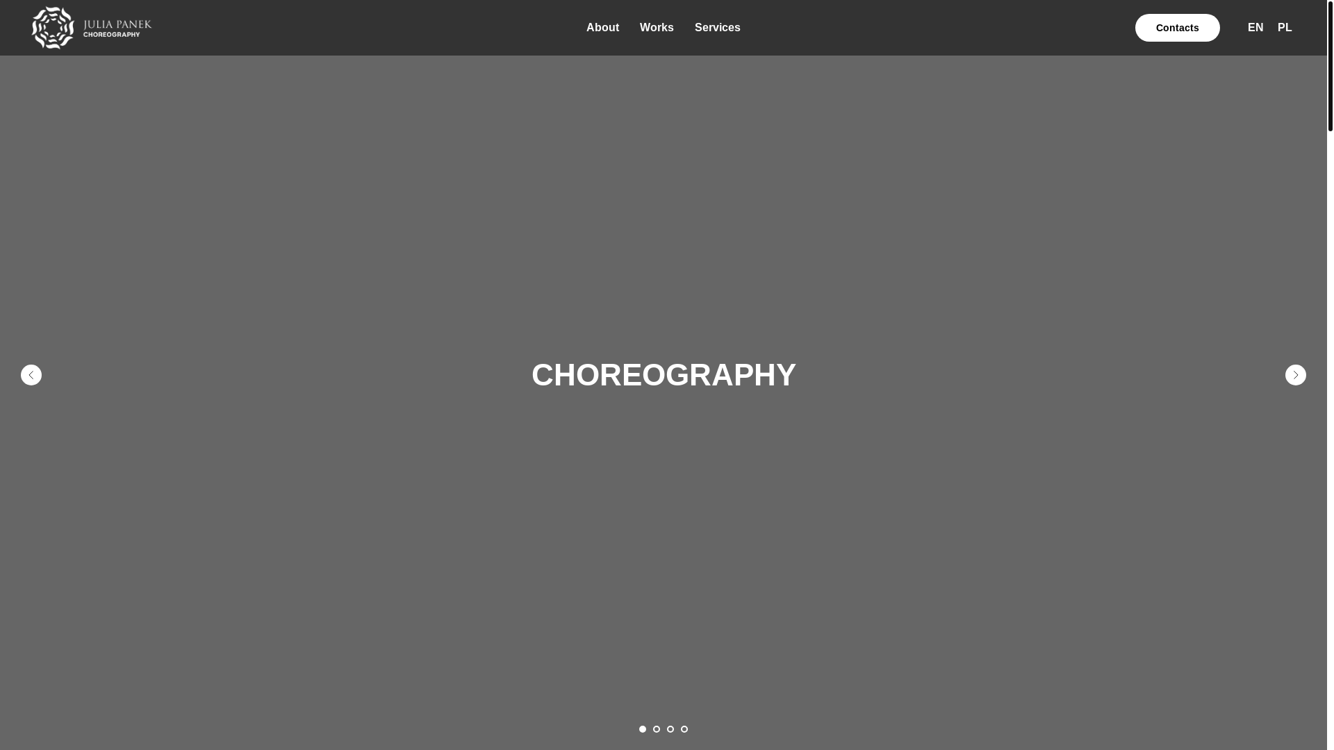 website screenshot of https://juliapanek.org/