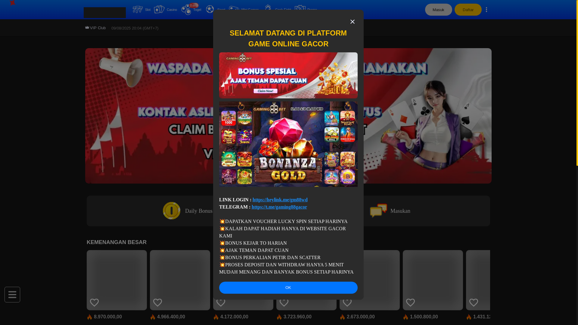 website screenshot of https://gaming88bet-super.xyz/