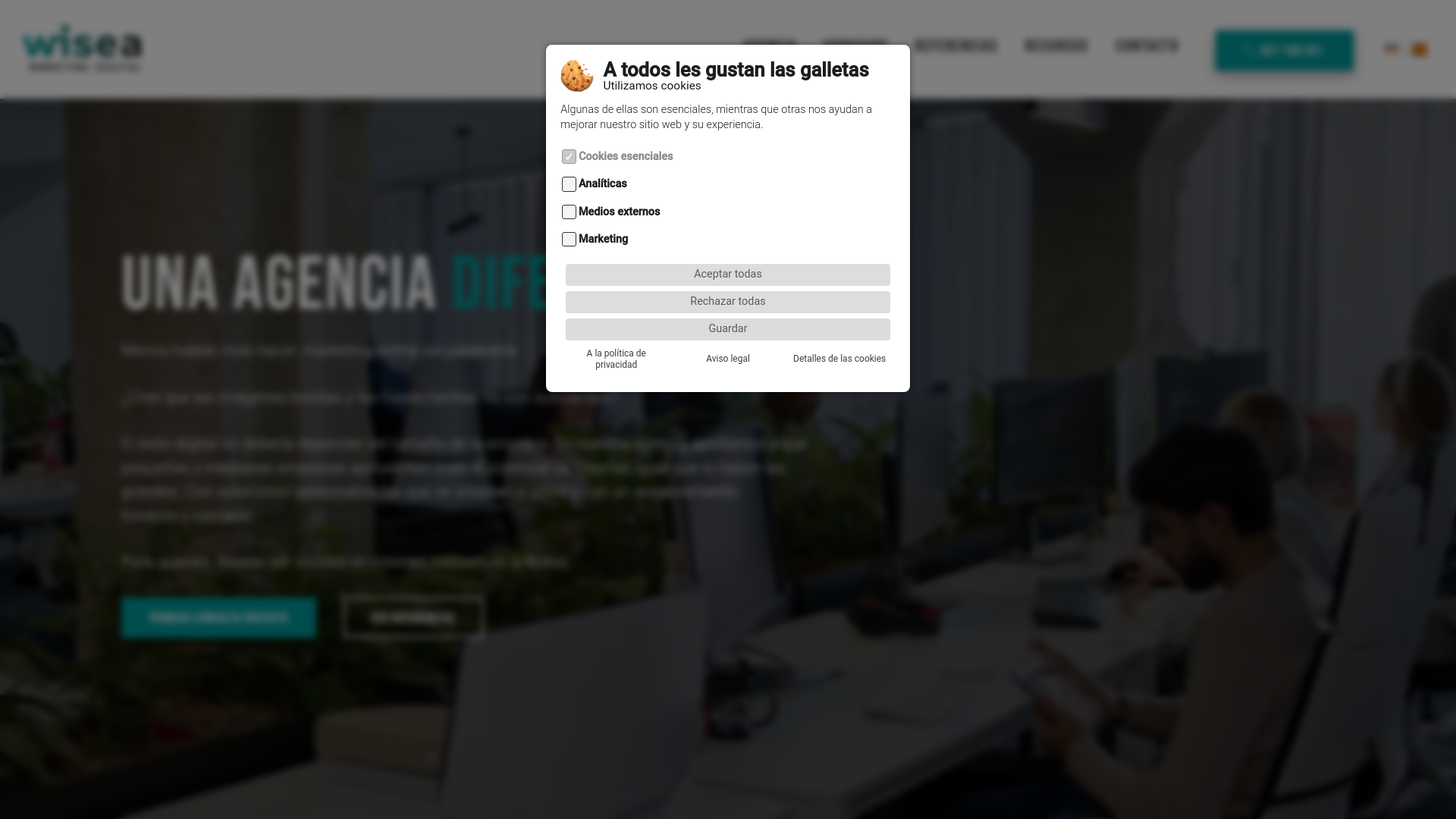 website screenshot of https://avatar-marketing.es/