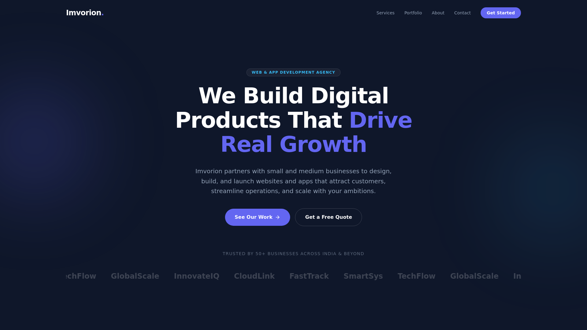 website screenshot of https://imvorion-website.pages.dev/