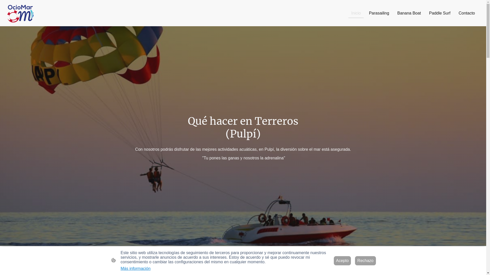 website screenshot of https://quehacerenterreros.com/