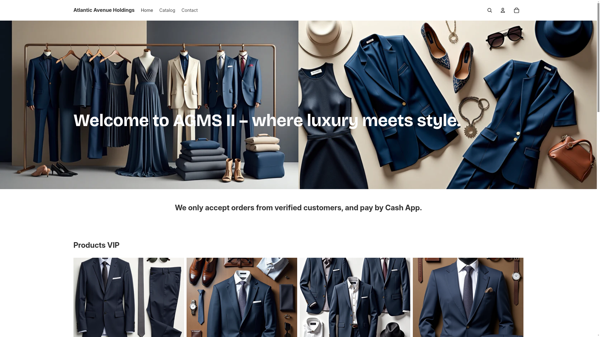 website screenshot of https://atlanticavenueholdings.store/