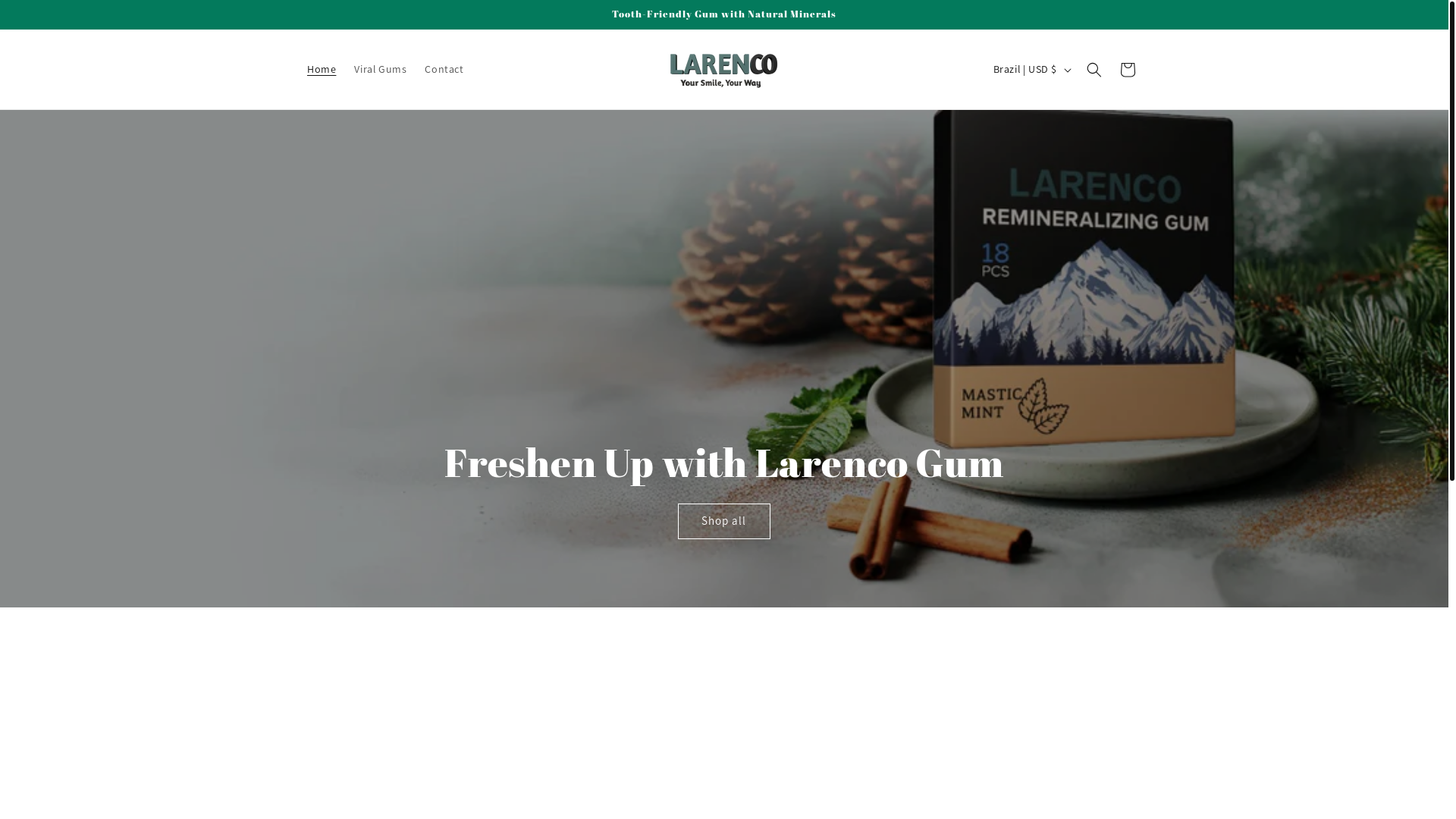 website screenshot of https://larenco.us/