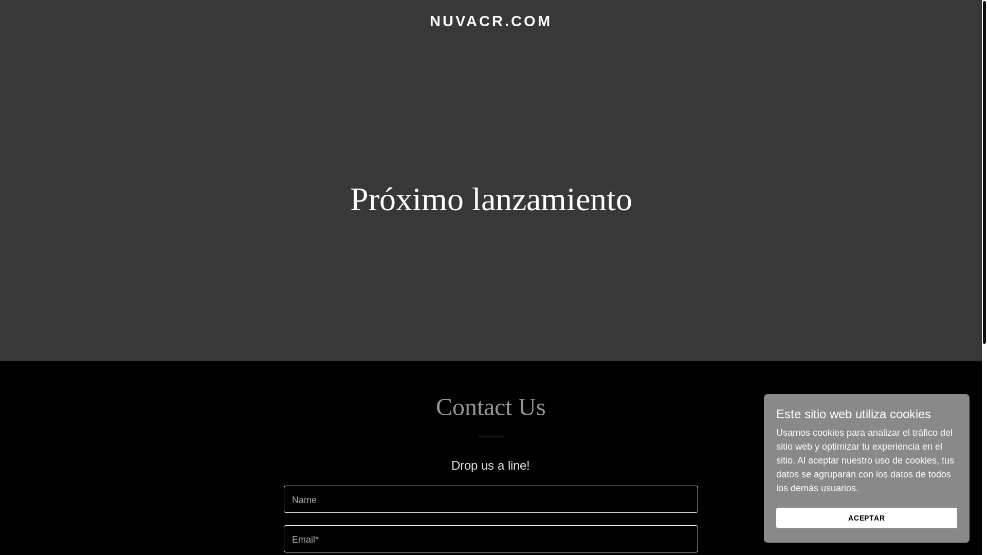website screenshot of https://nuvacr.com/
