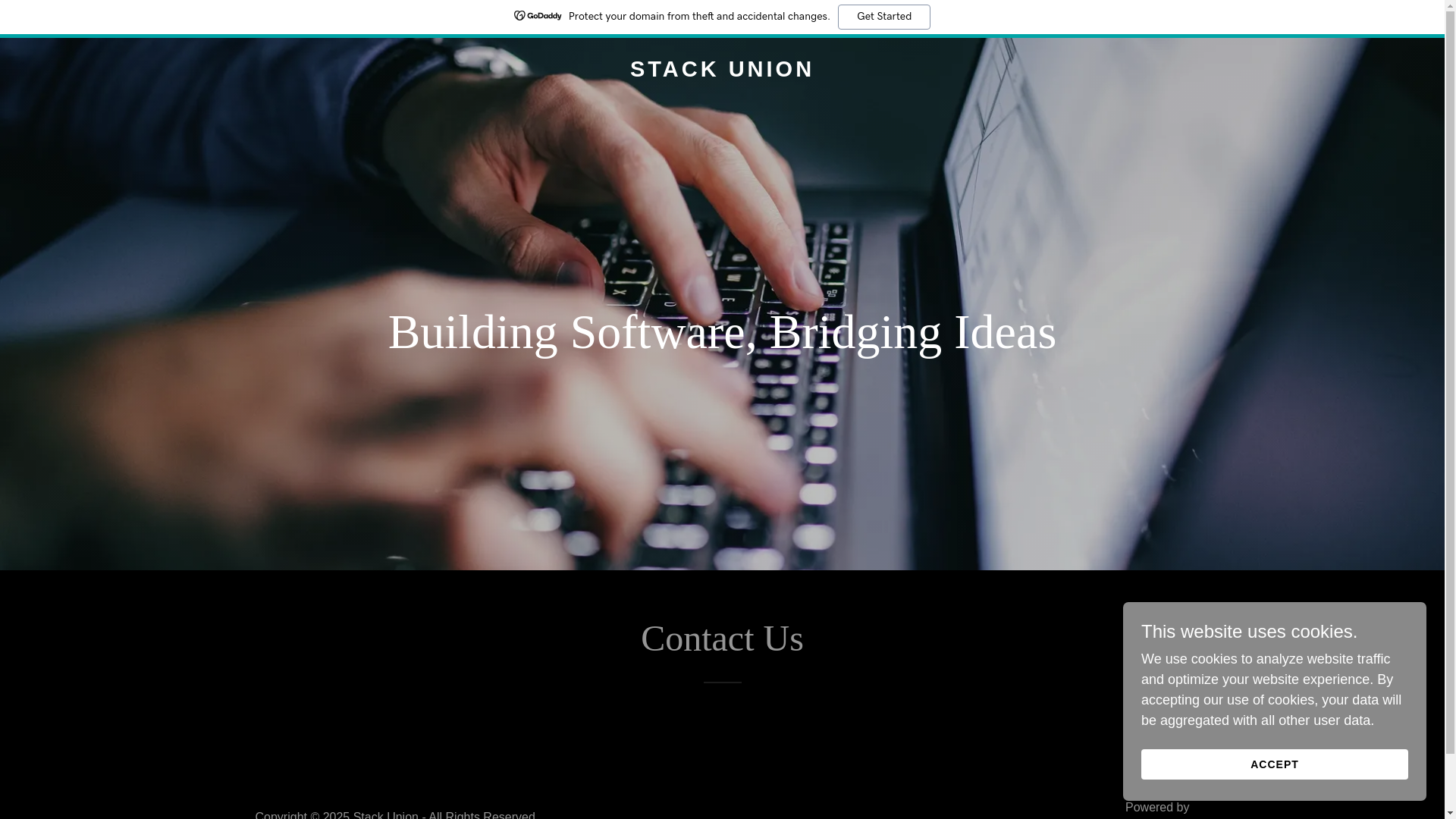 website screenshot of https://stackunion.in/