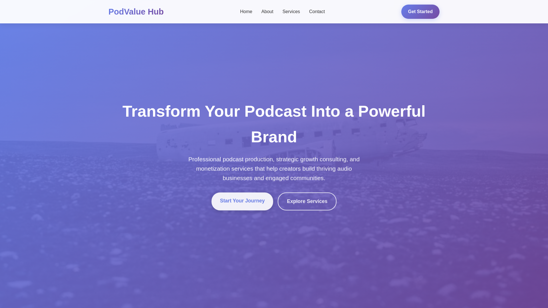 website screenshot of https://podvaluehub.click/