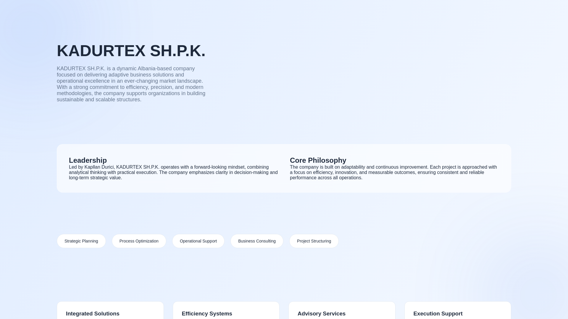 website screenshot of https://kadurtex.team