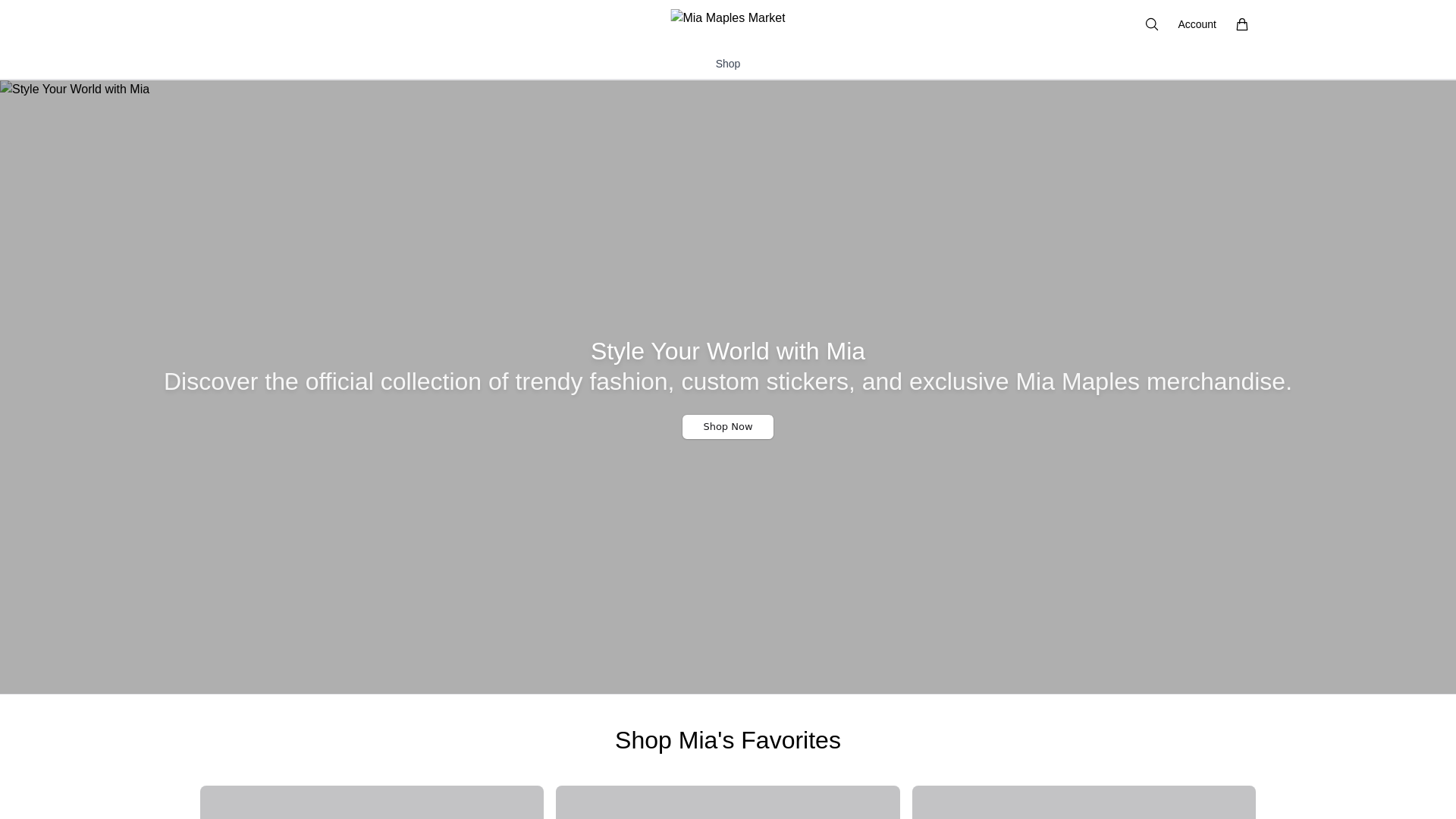 website screenshot of https://shopmiamaplesmarket.shop/