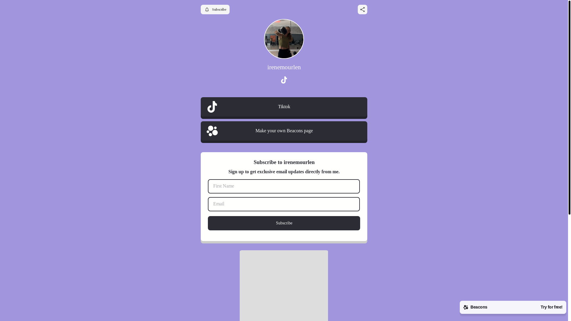website screenshot of https://irenemourlen.com/