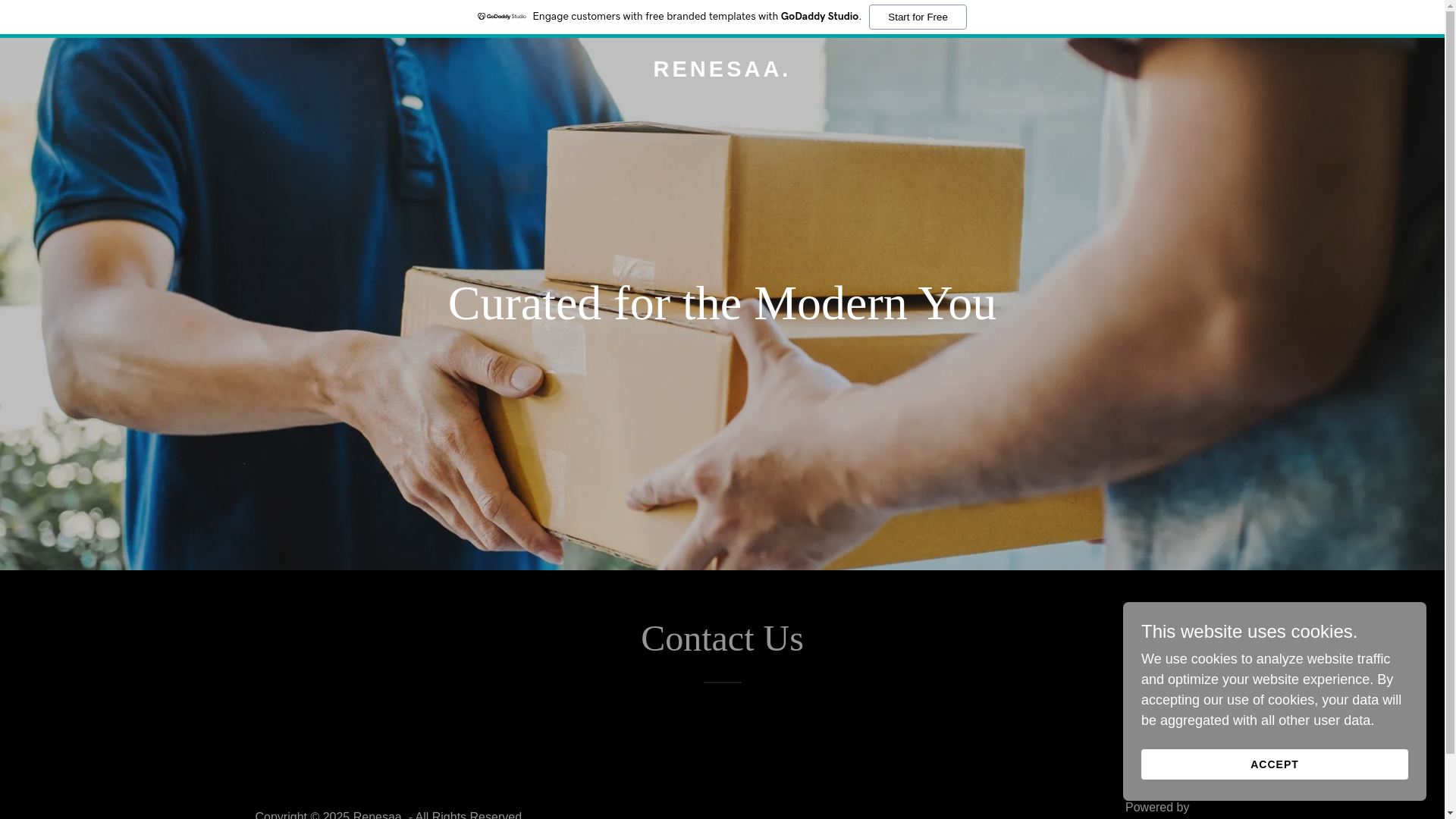 website screenshot of https://renesaa.in/