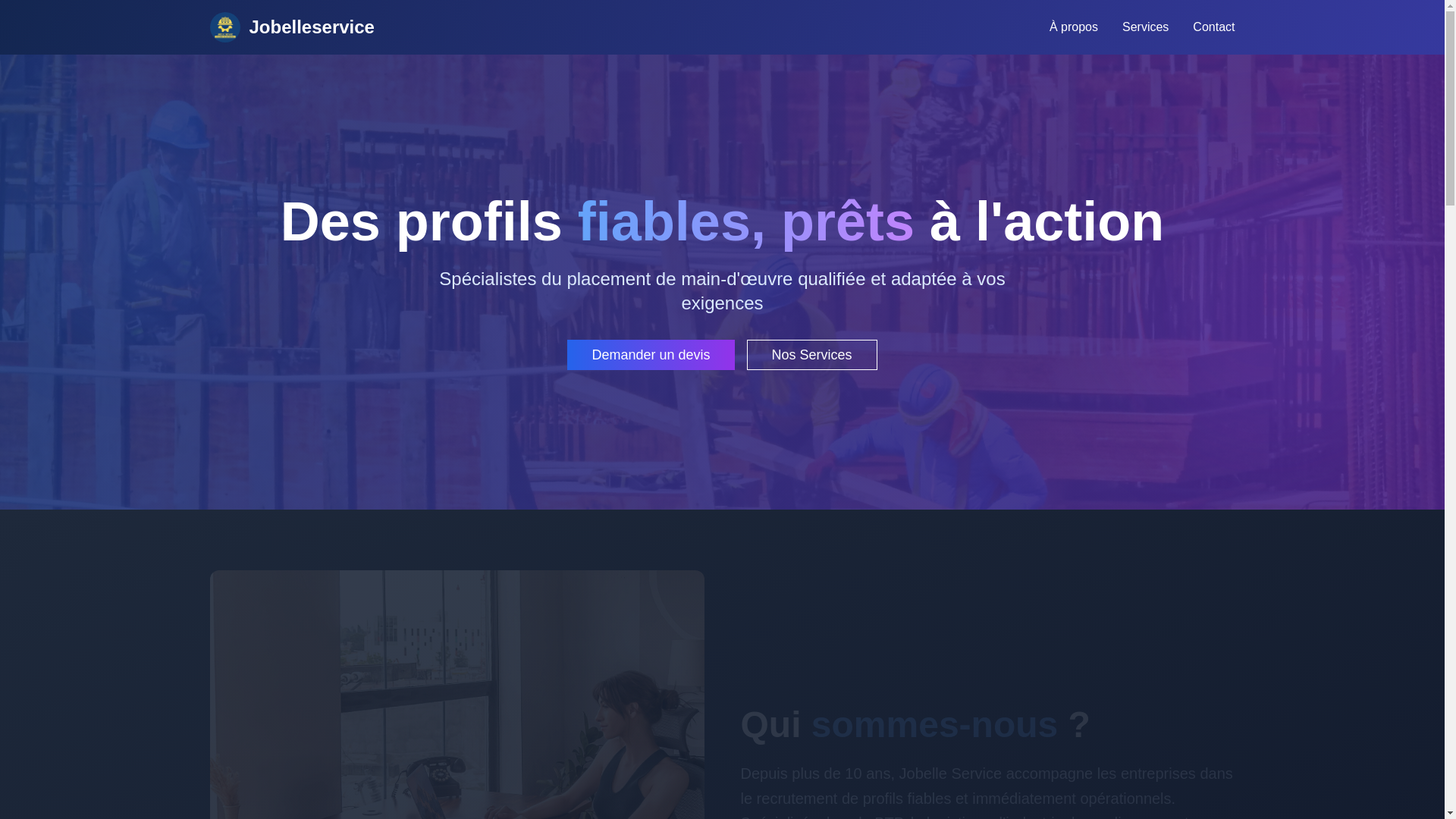 website screenshot of https://jobelleservice.fr/