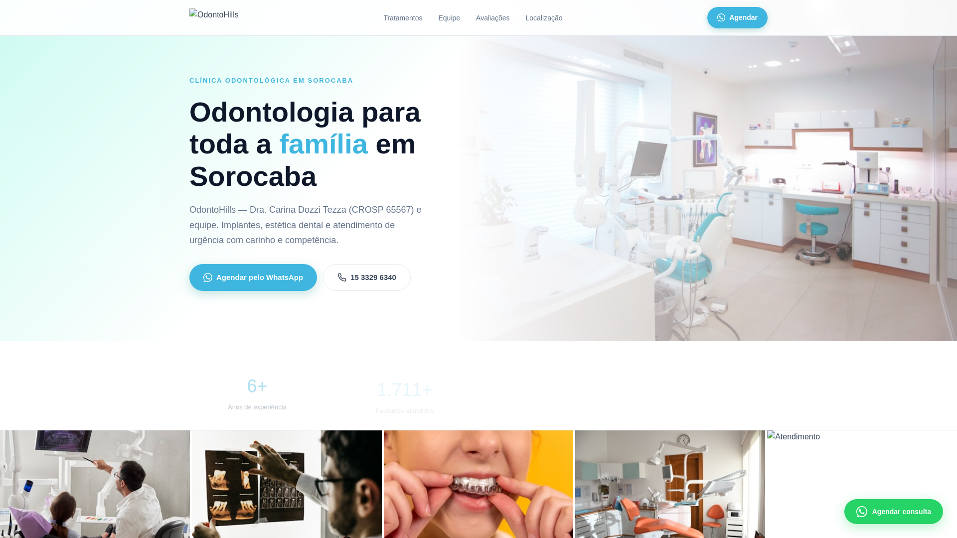 website screenshot of https://odontohills.pages.dev/