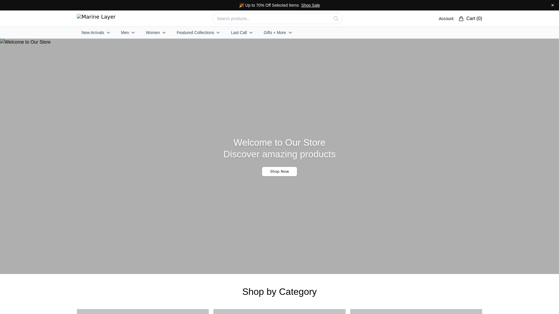website screenshot of https://mymarinelayer.shop/