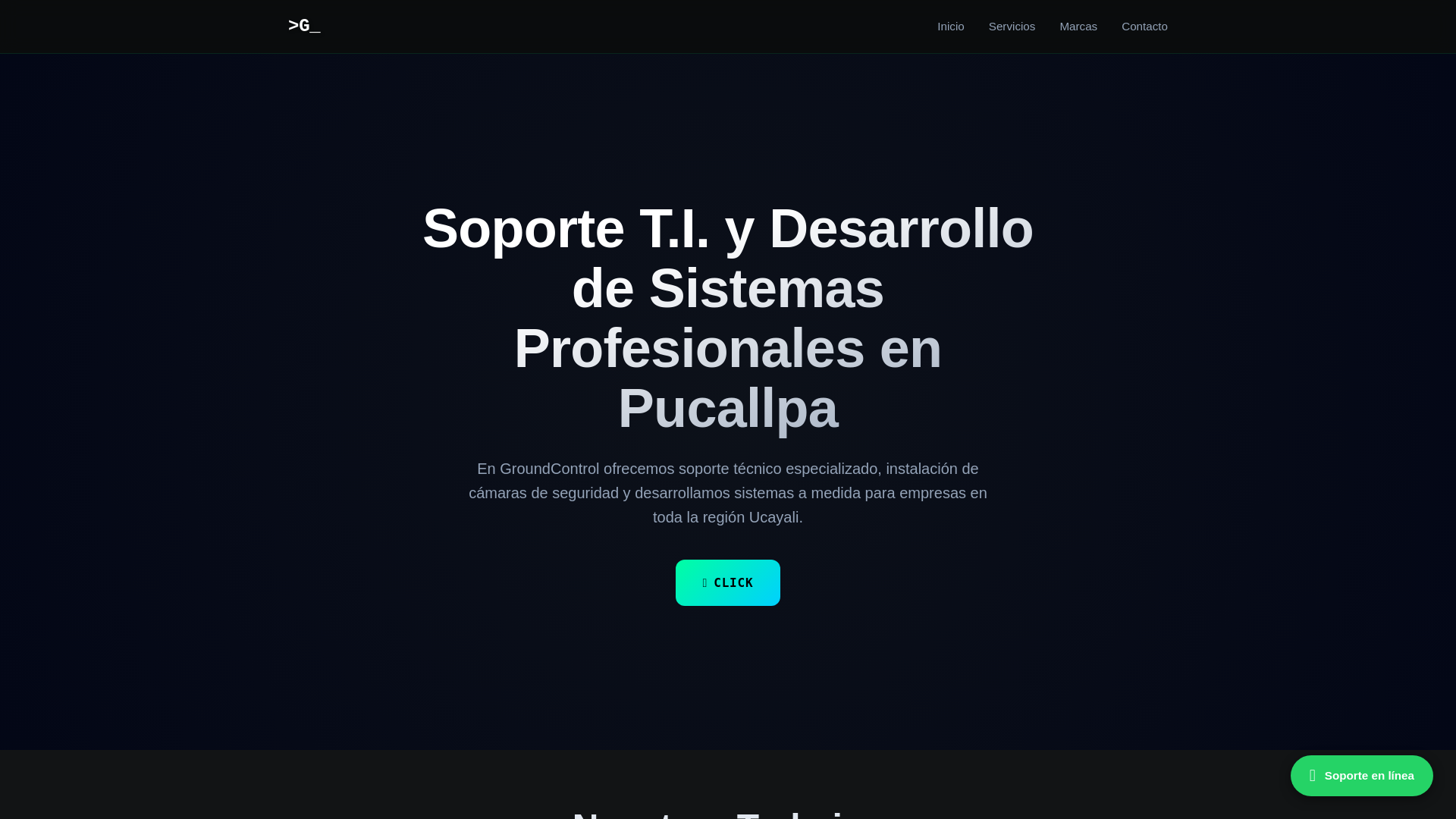 website screenshot of https://groundcontrolpe.com/