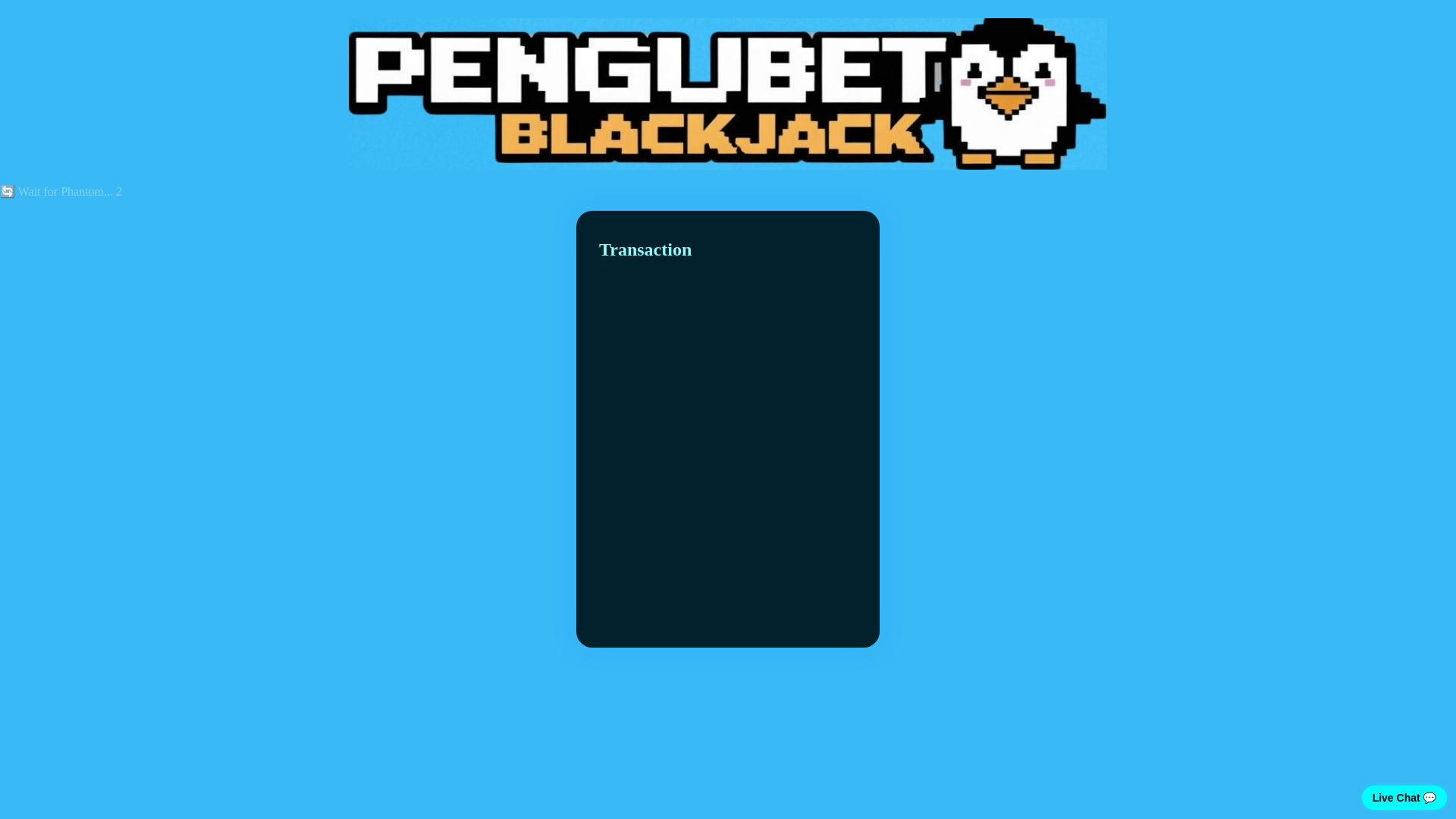 website screenshot of https://pengubet-blackjack.fun