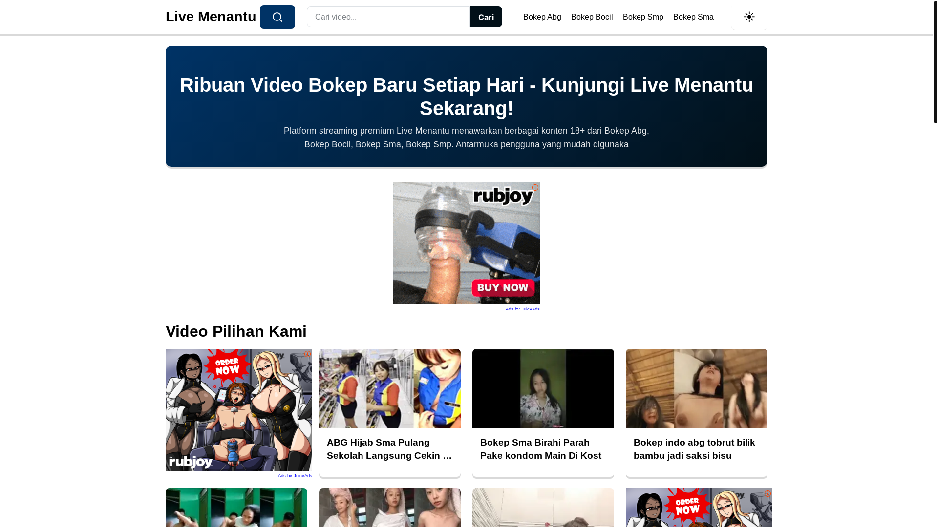 website screenshot of https://livemenantu.pages.dev/