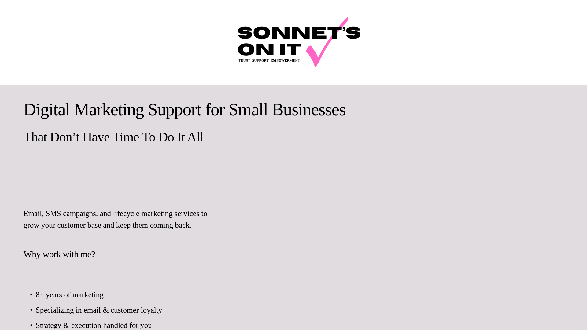 website screenshot of https://sonnetsonit.com/