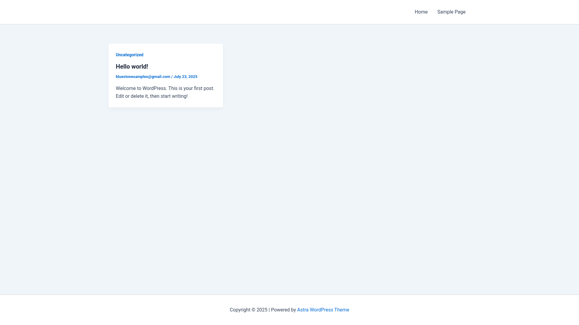 website screenshot of https://bluestonesamples.com/
