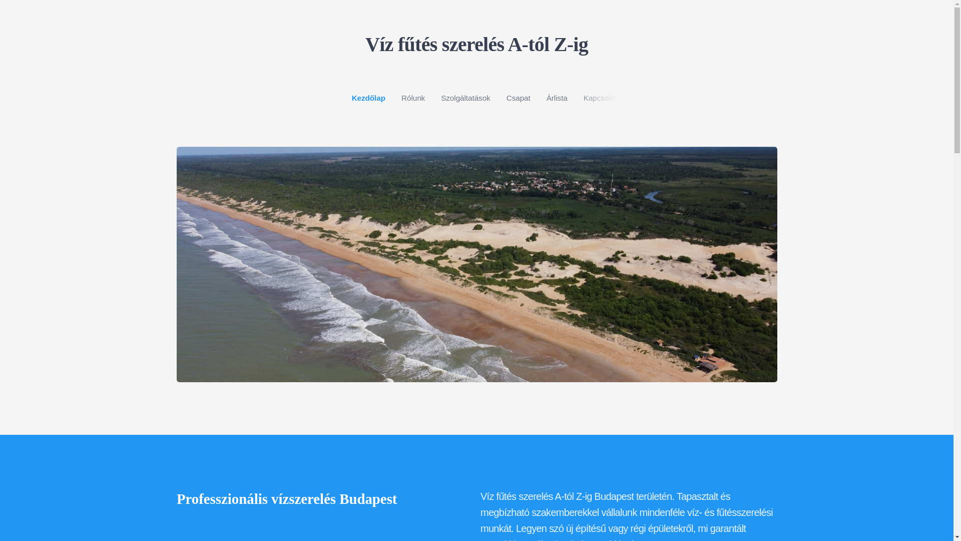 website screenshot of https://viz-futes-szereles-a-tol-z-ig.hu/