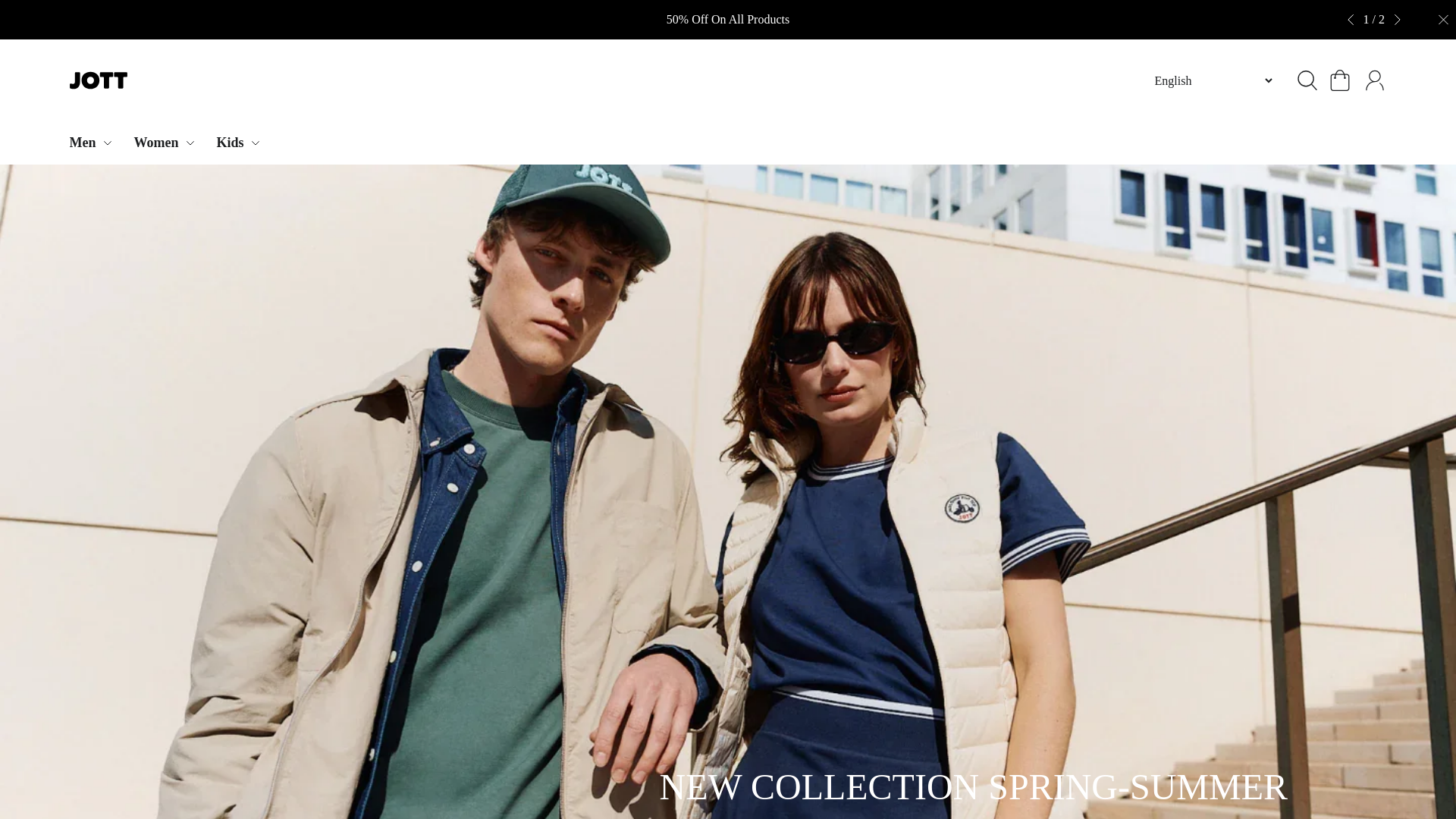 website screenshot of https://jotshopp.shop