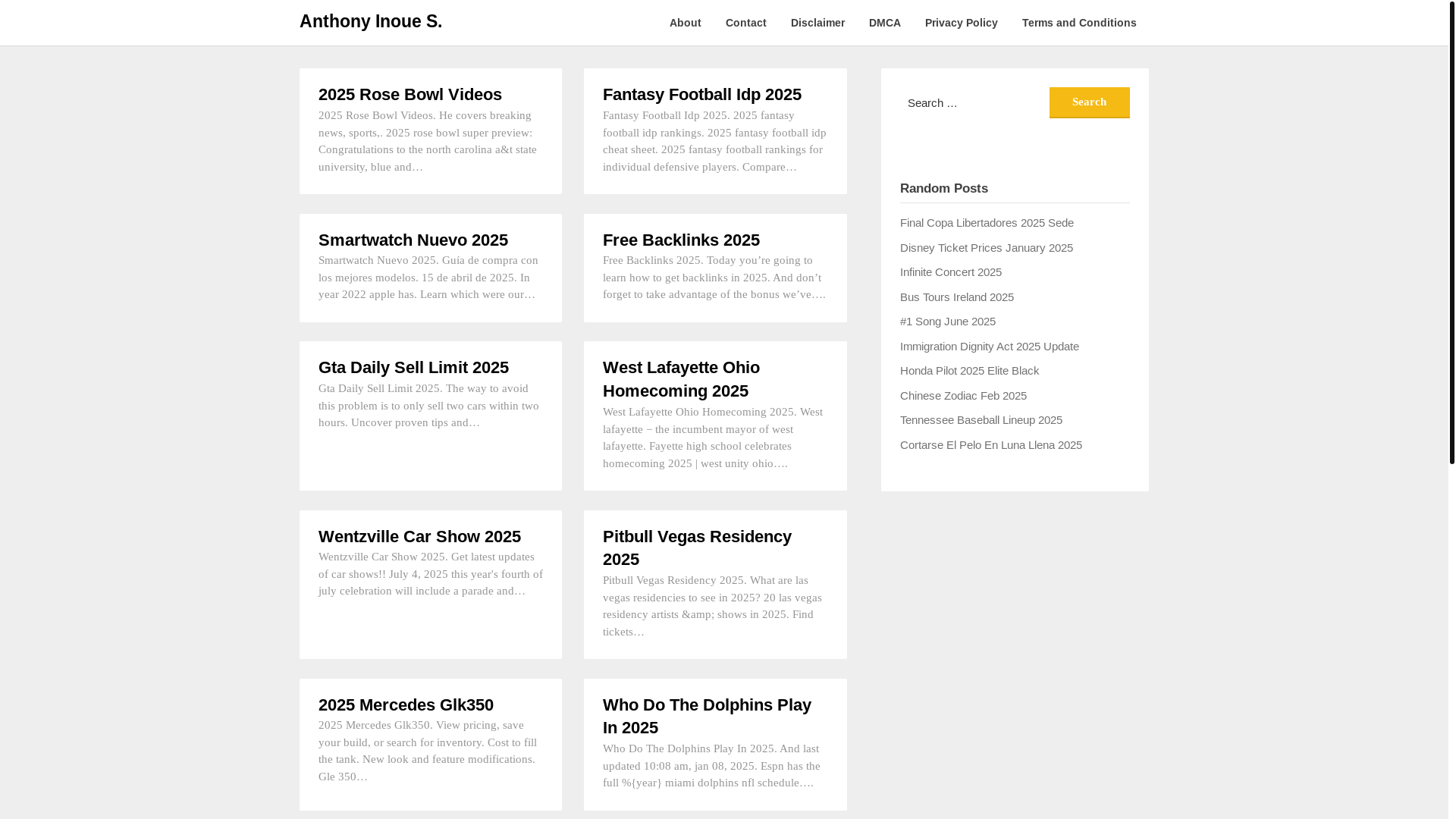 website screenshot of https://anthonyinoues.pages.dev/