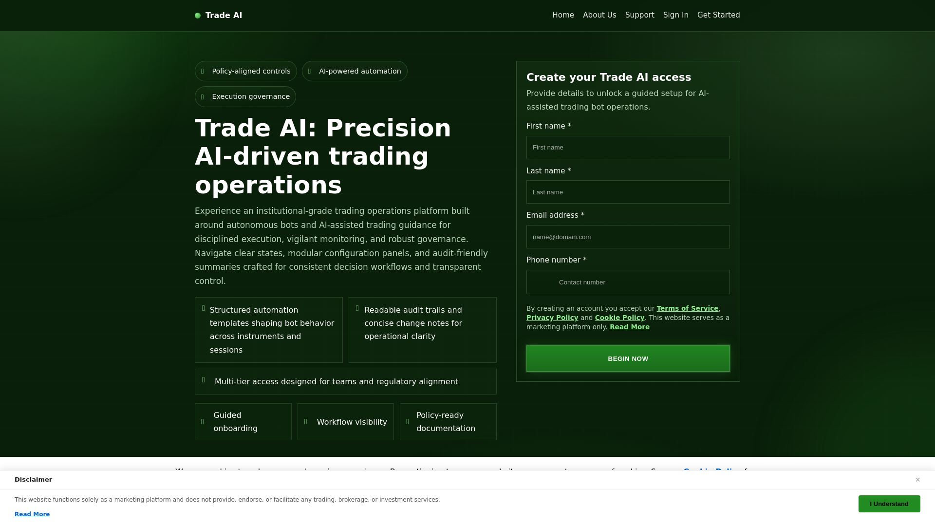 website screenshot of https://trade-ai-pro.pages.dev/