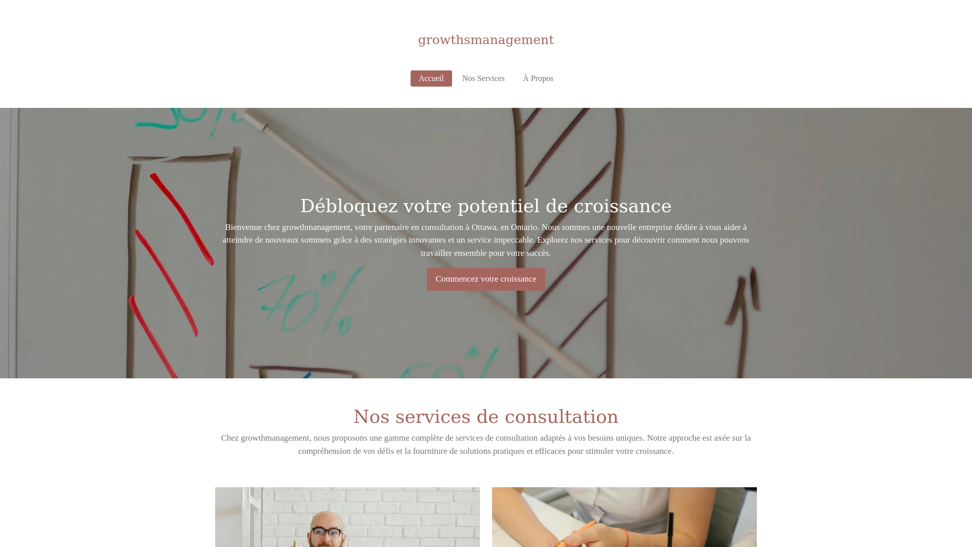 website screenshot of https://growthsmanagement.ca/