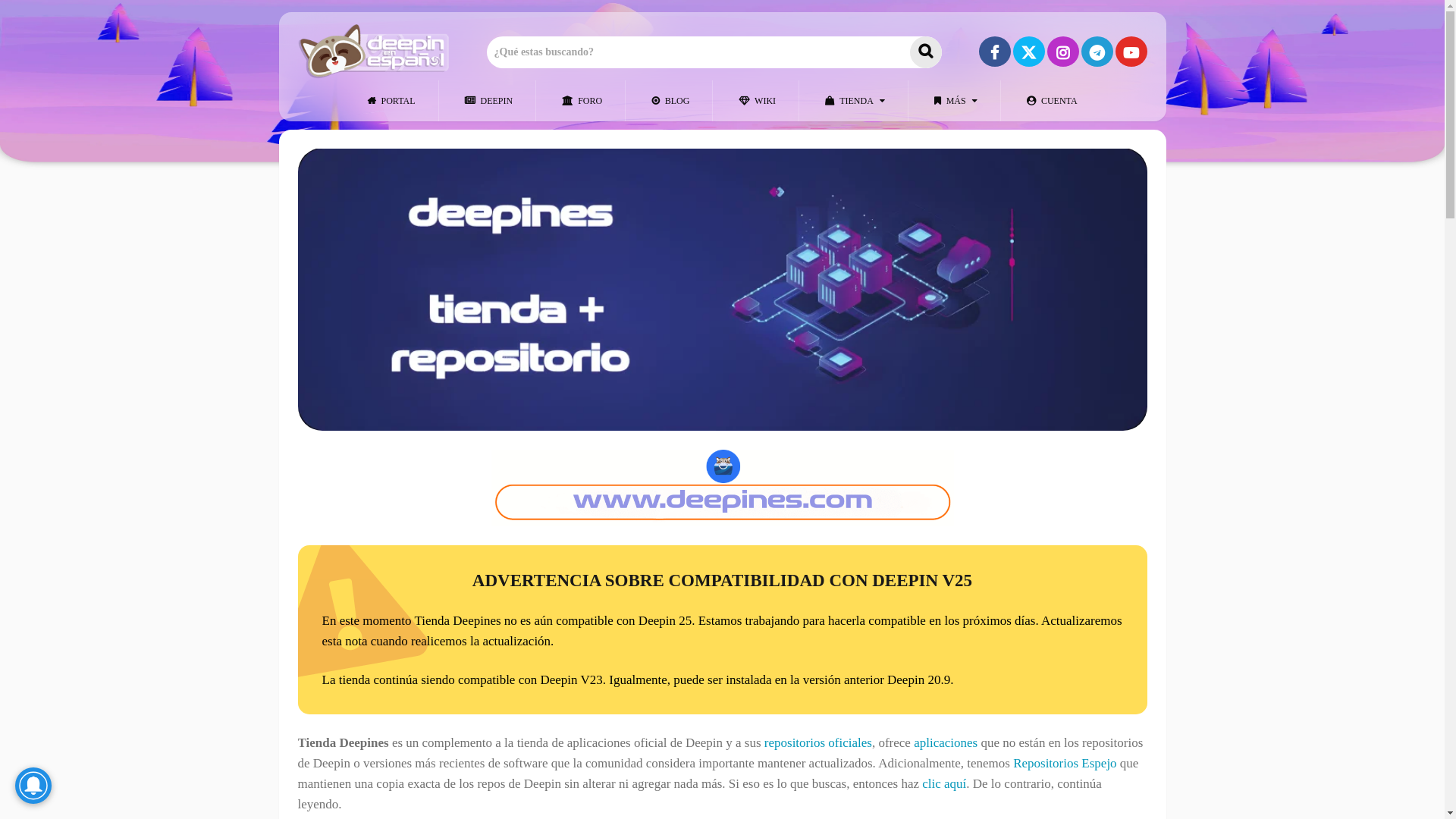 website screenshot of https://deepines.com
