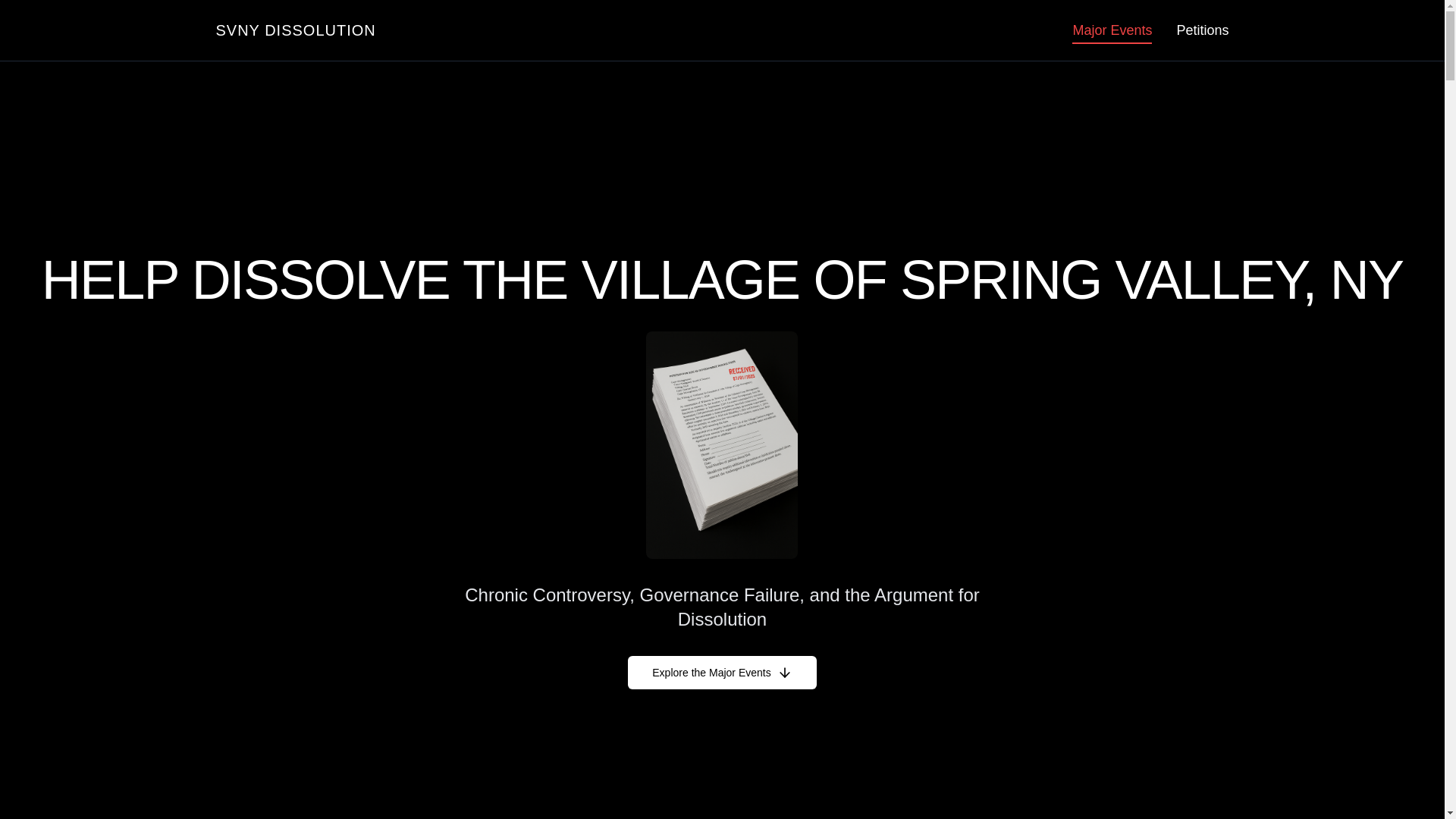 website screenshot of https://dissolvesvny.org/