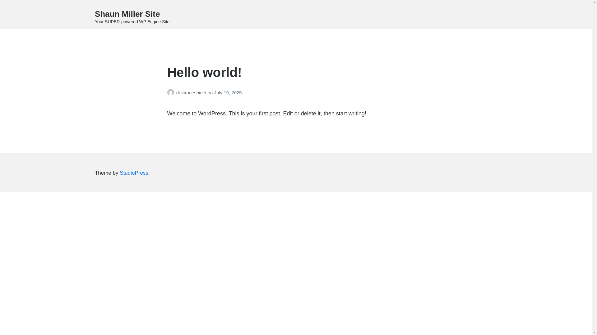 website screenshot of https://devtraceshield.io/