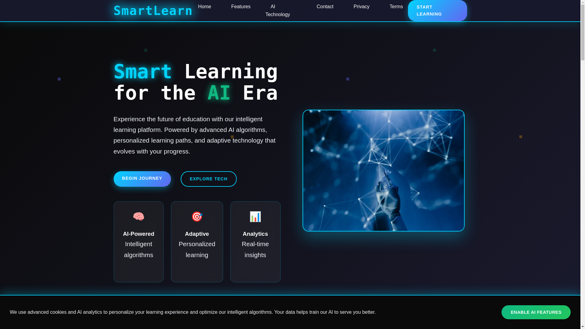 website screenshot of https://smartlearnindia.uk/