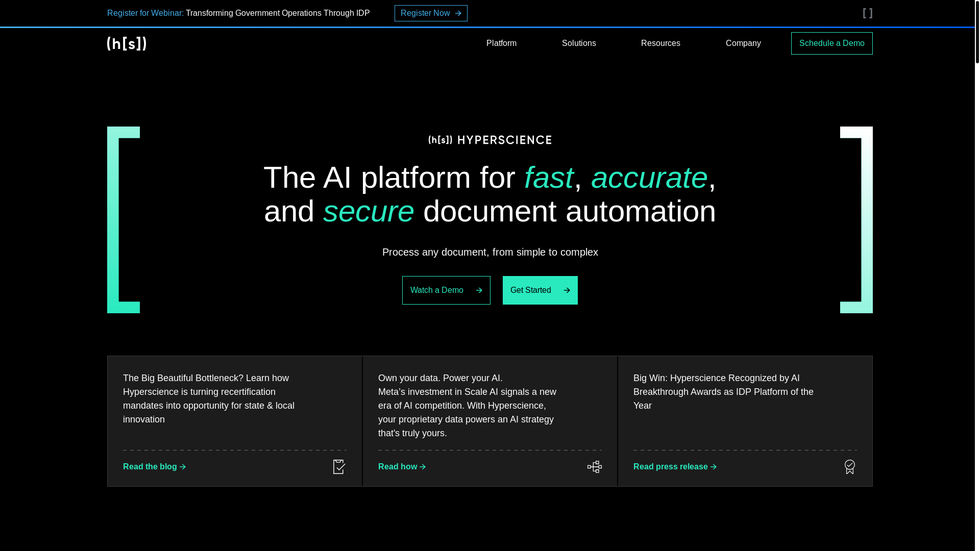 website screenshot of https://hypersciencesolution.com/