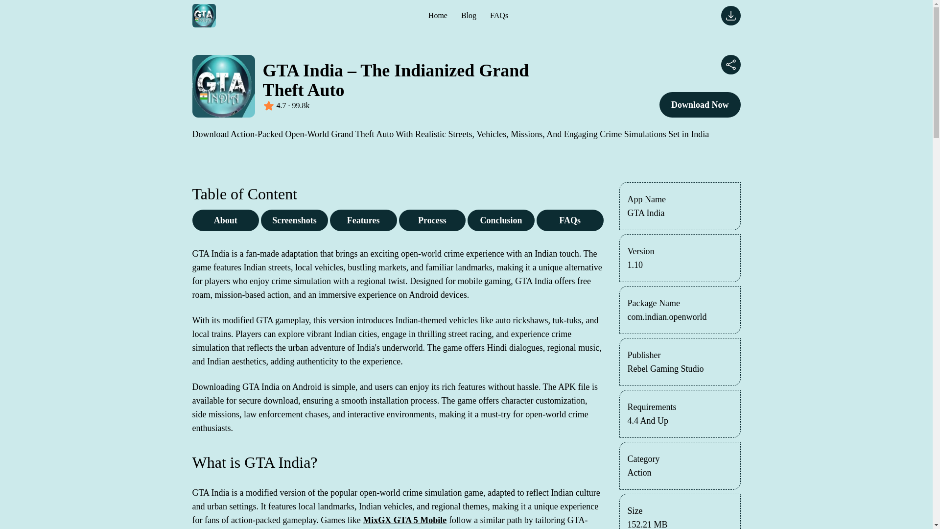 website screenshot of https://gta-india.pages.dev/