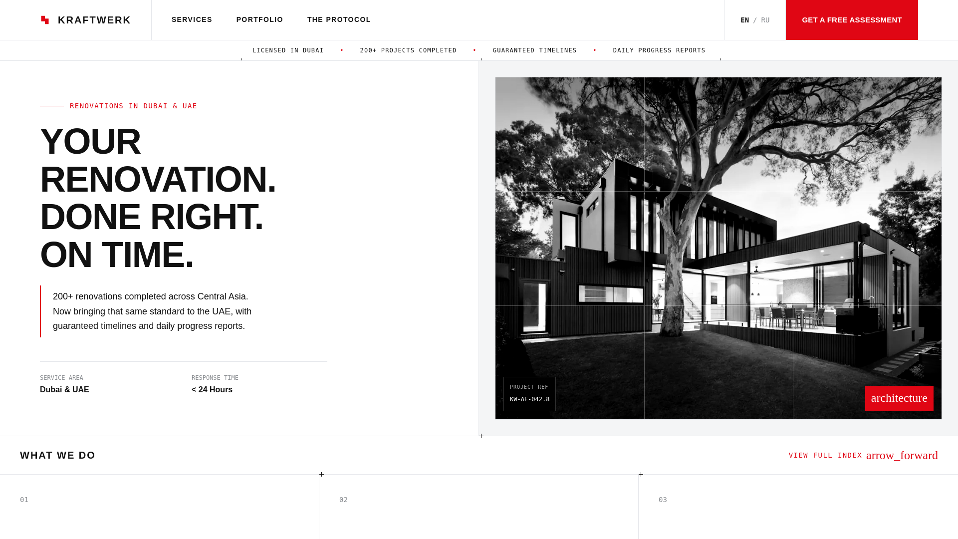 website screenshot of https://bykraftwerk.ae/