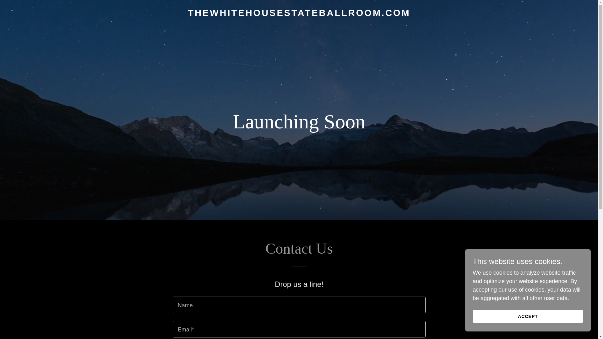 website screenshot of https://thewhitehousestateballroom.com/
