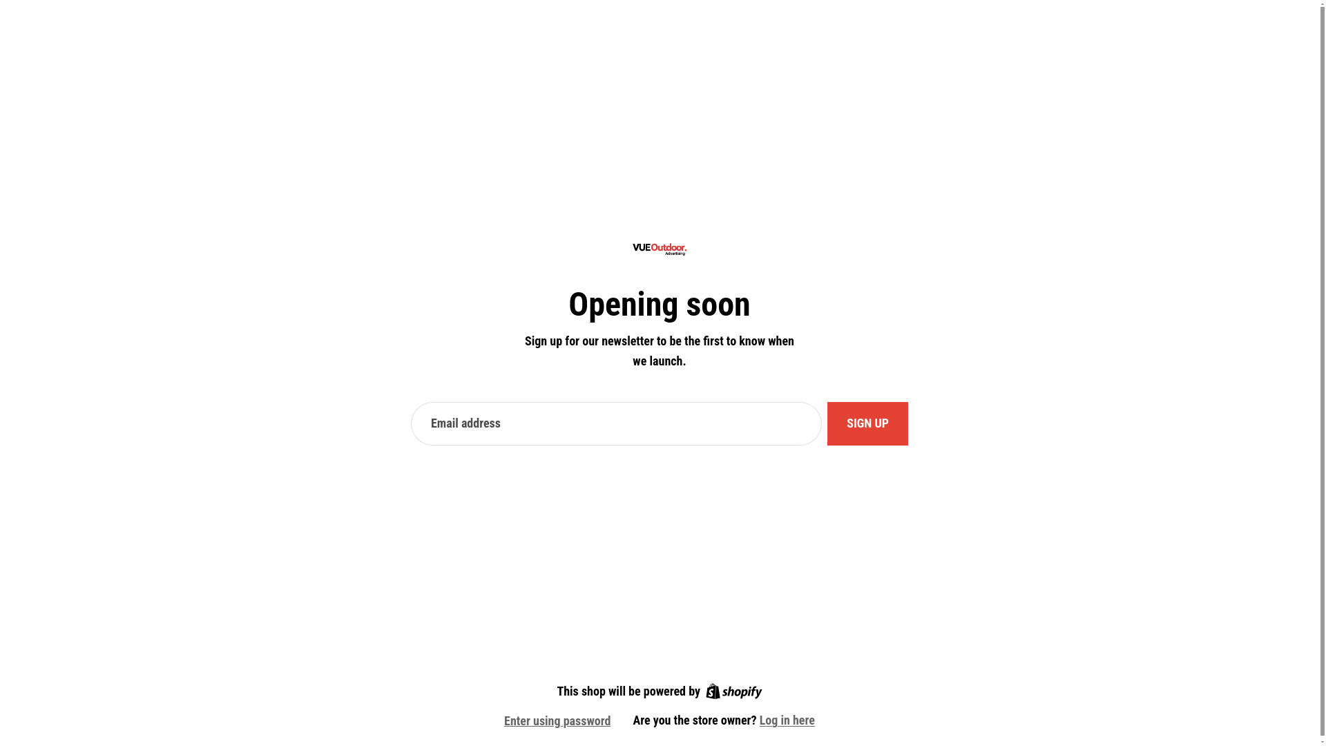 website screenshot of https://vueoutdoor.ca/