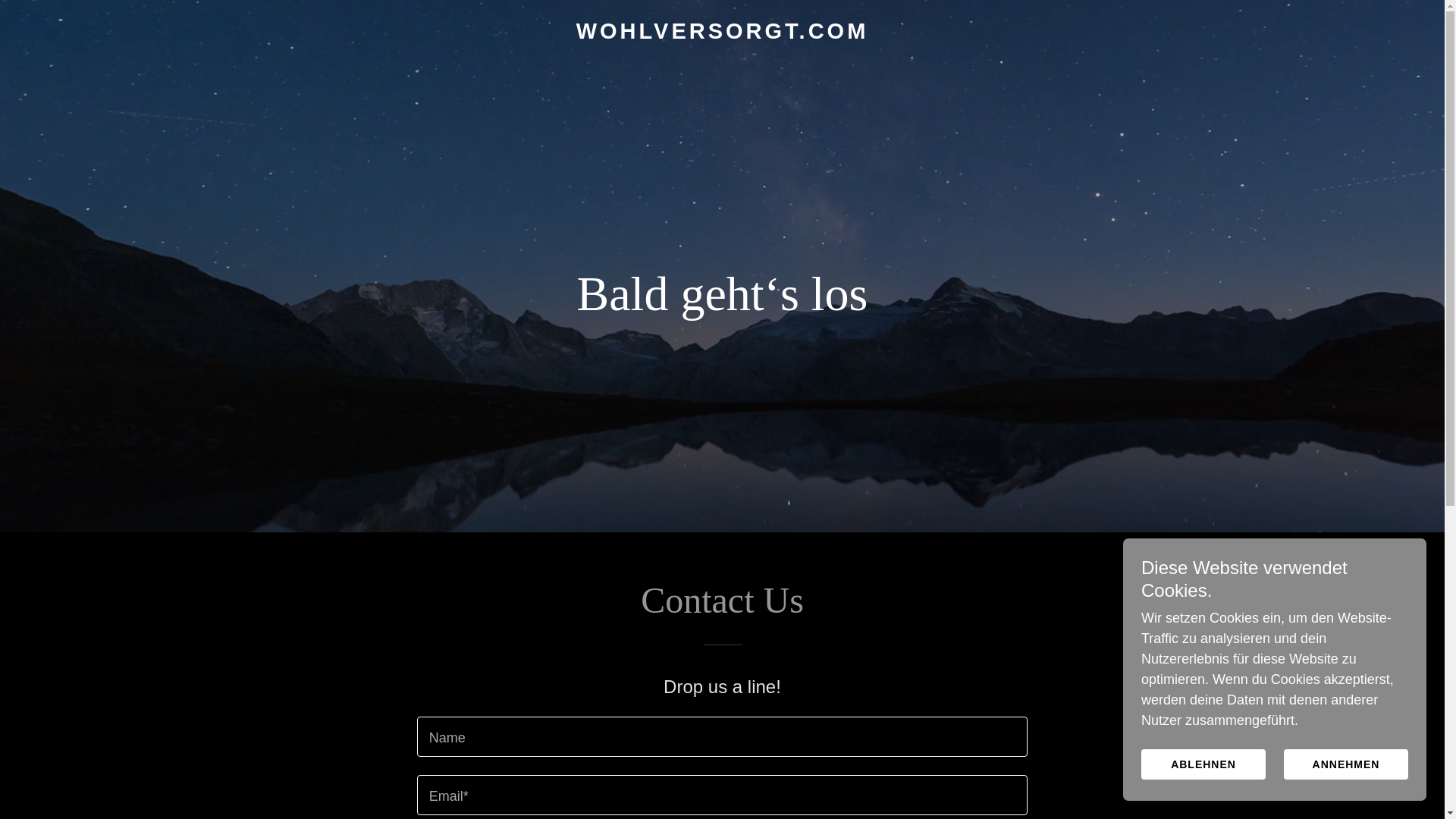website screenshot of https://wohlversorgt.com/