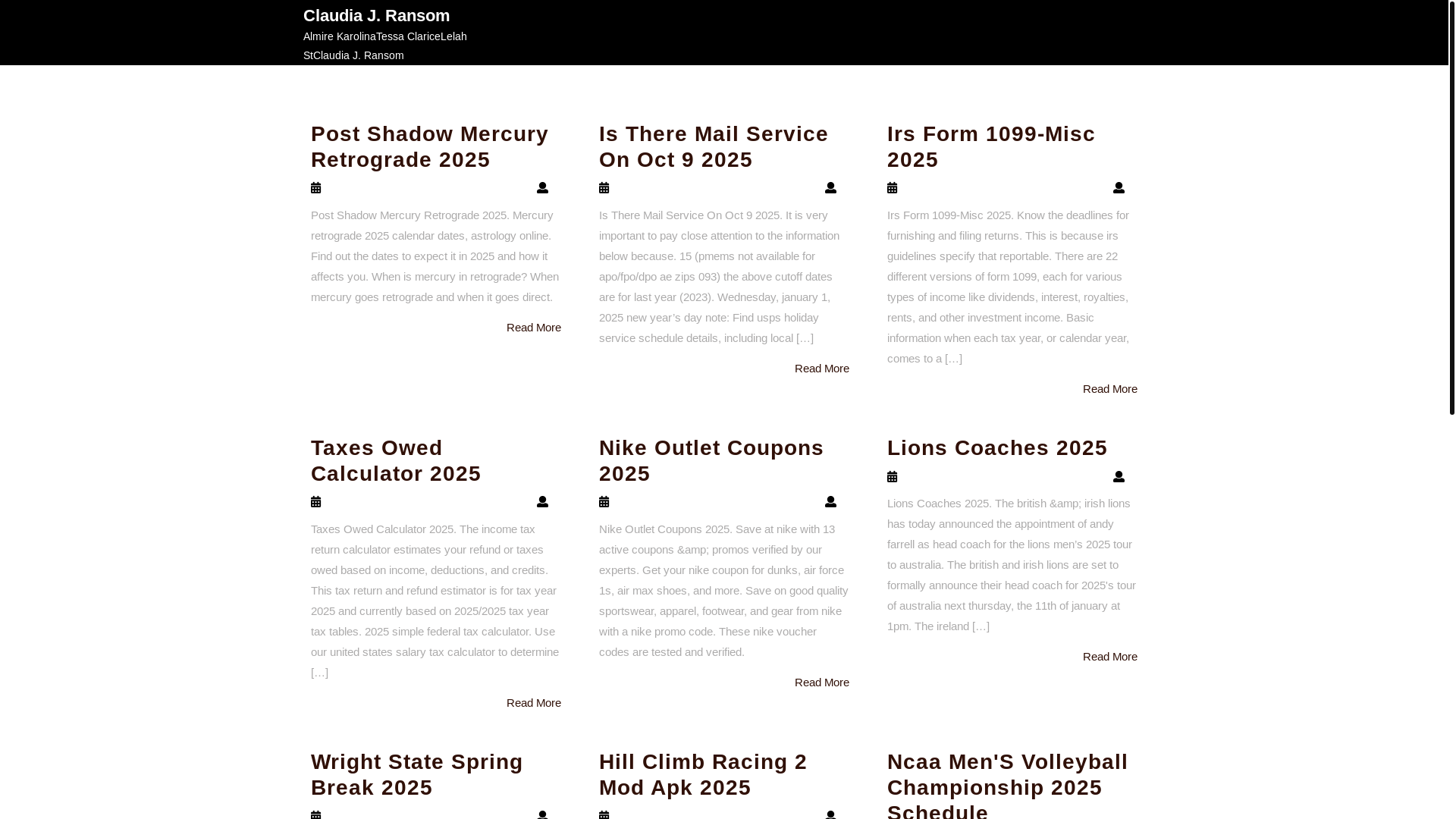 website screenshot of https://claudiajransom.pages.dev/