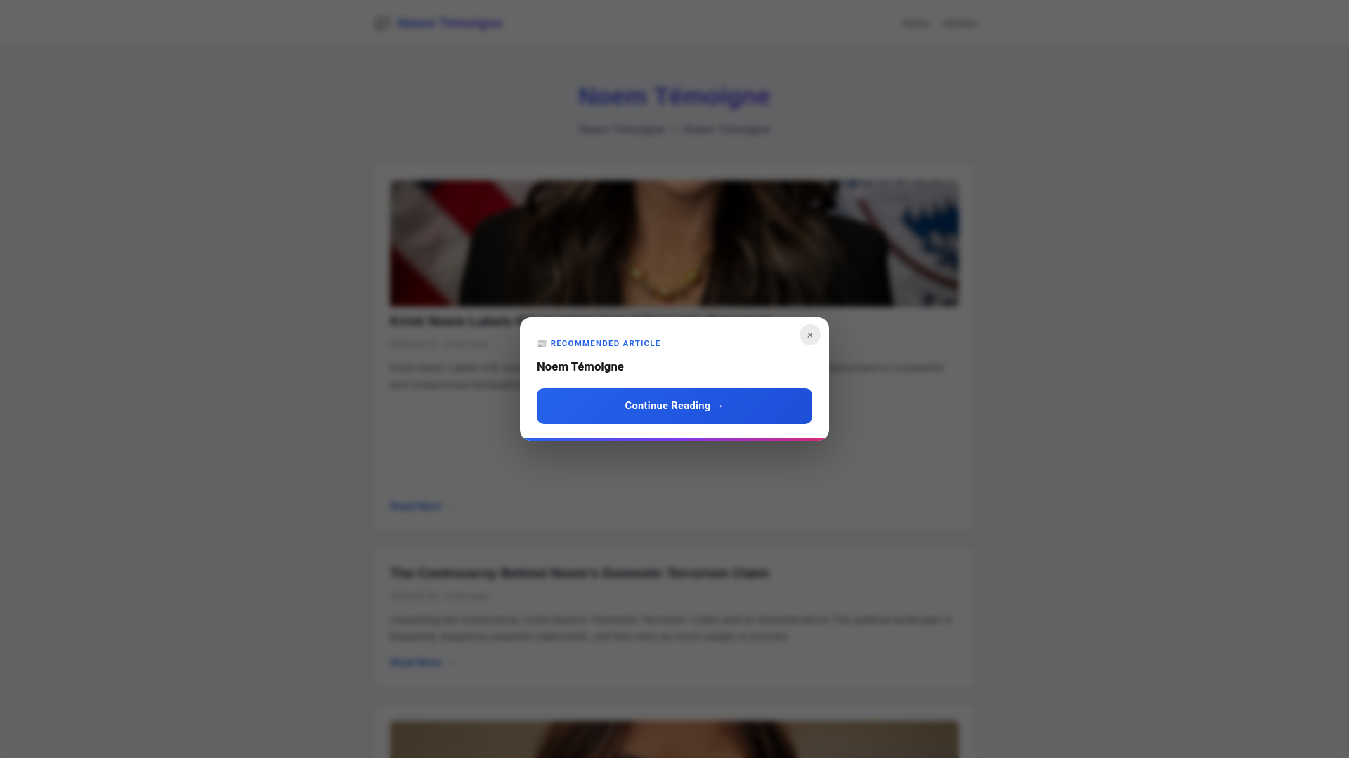 website screenshot of https://noem-temoigne.pages.dev/