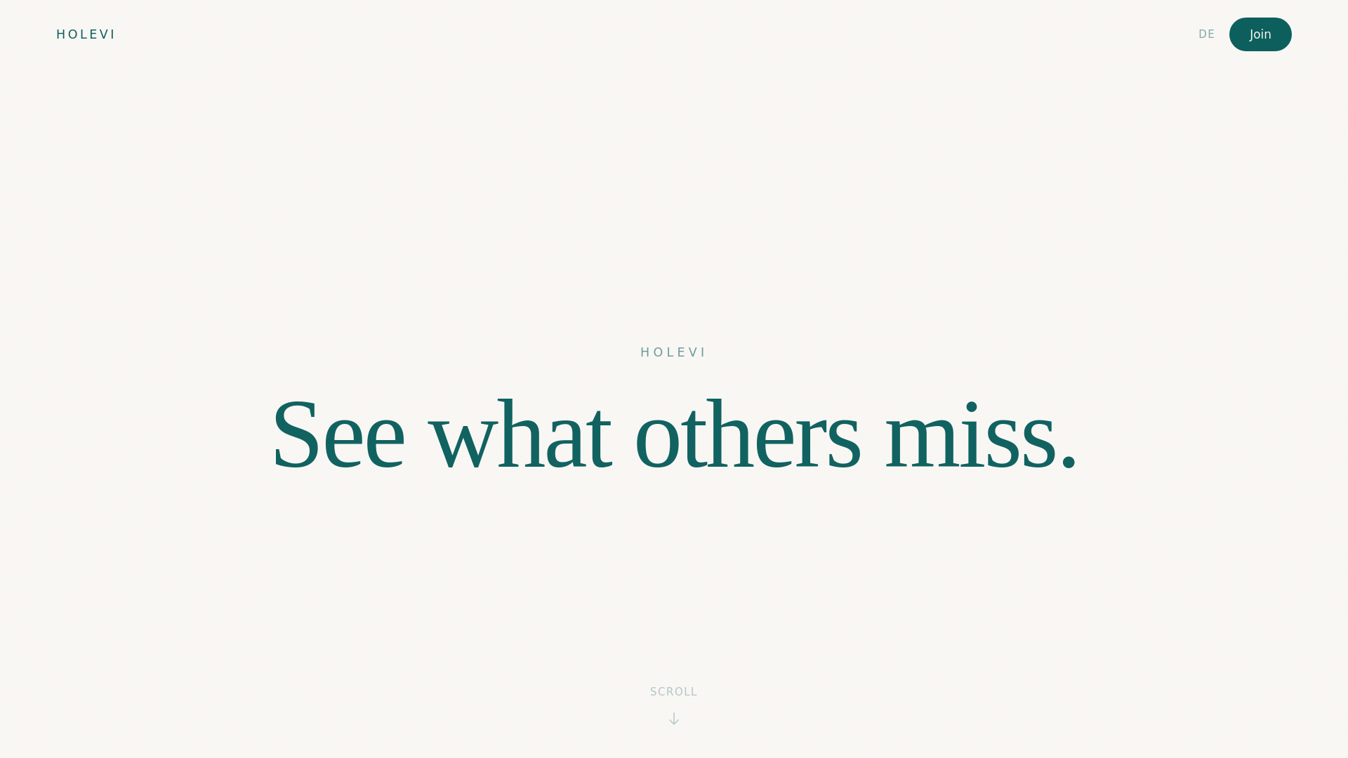 website screenshot of https://holevi-website.pages.dev/