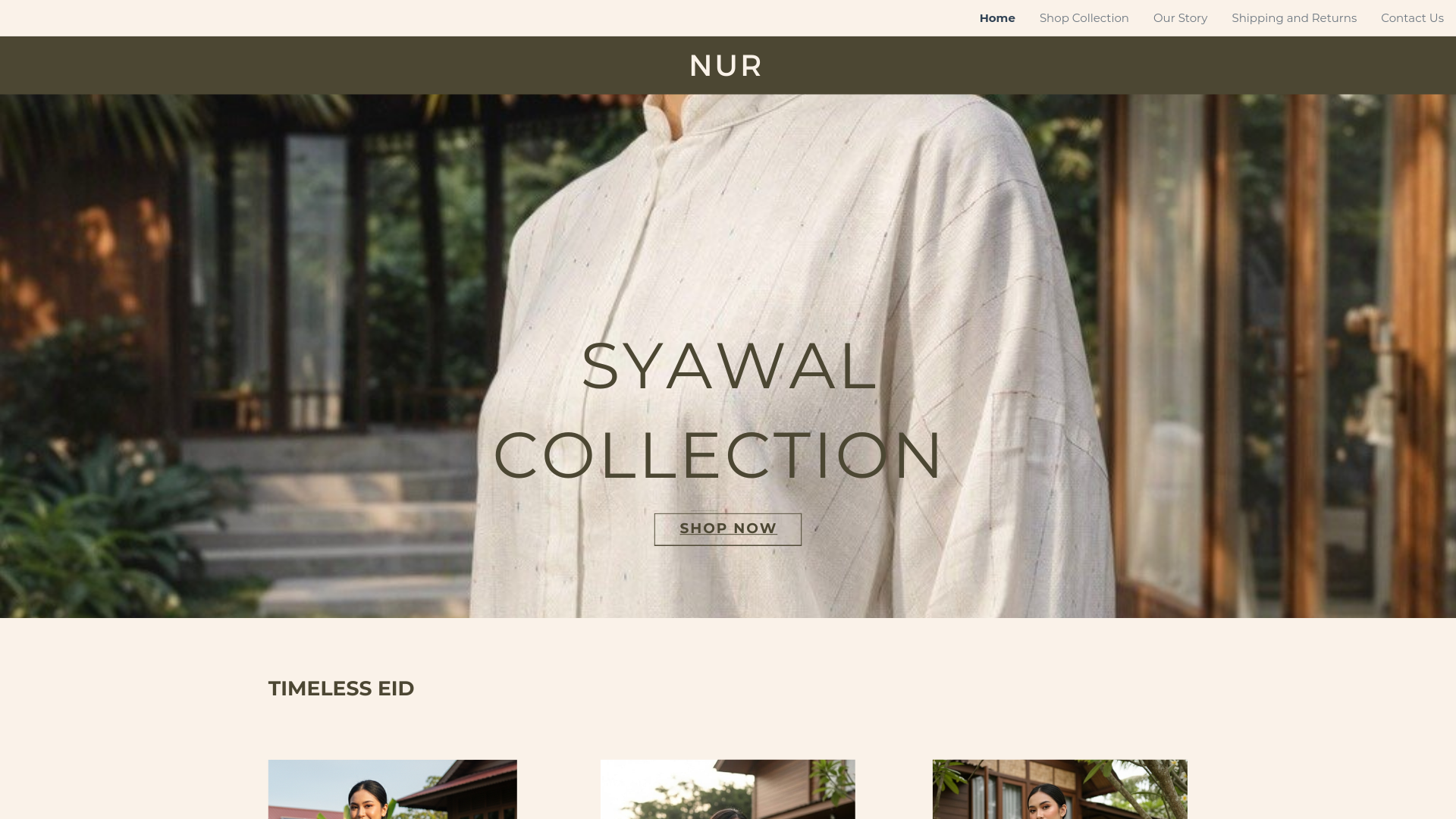 website screenshot of https://everydayinnur.com/