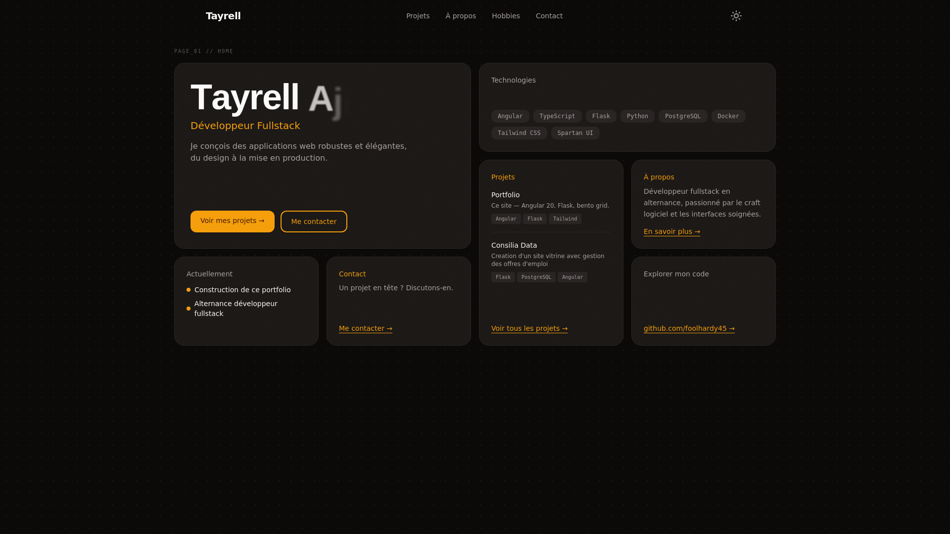 website screenshot of https://tayrellajinca.fr/