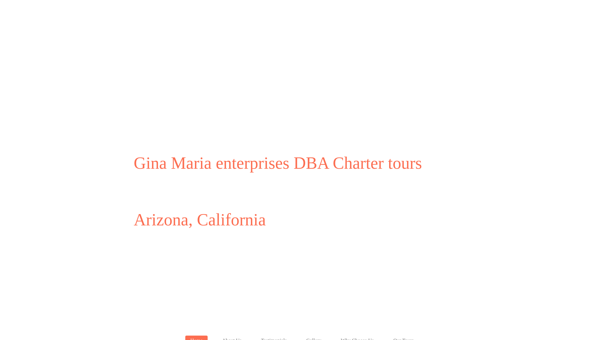 website screenshot of https://gina-maria-enterprises-dba-charter-tours-arizona-califor.org/